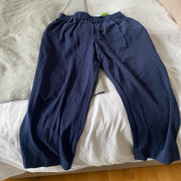 NWT Universal Standard Eden Twill Pull-On-Pants Navy Size M - Picture 1 of 3